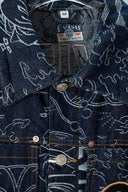 Evisu Allover Wave Denim Jacket