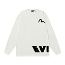 Evisu Mini Seagull Long Sleeve Tee White