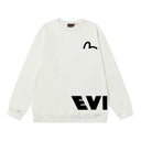 Evisu Seagull Patch Crewneck White