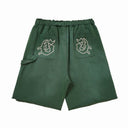 Godspeed "G" Logo Sweatshorts — Green, Grey & Black