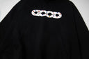 GOOD Brand Glitter Chain Logo Hoodie — Black & White