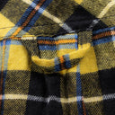 Sobrecamisa con capucha reversible Project G/R de cuadros — Cuadros azules y cuadros amarillos