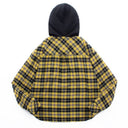 Project G/R Reversible Plaid Hooded Overshirt — Blue Plaid & Yellow Plaid
