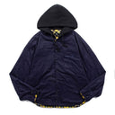 Project G/R Reversible Plaid Hooded Overshirt — Blue Plaid & Yellow Plaid