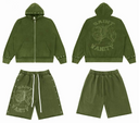 Saint Vanity Hoodie & Shorts Set - Olive, Grey, Black, Cream
