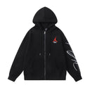 Jordan Flight Zip-Up Hoodie — Black