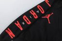 Jordan Jumpman & Text Logo Hoodie — White & Black