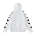 Sudadera con capucha Jordan Jumpman & Text Logo — Blanco y negro