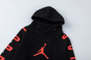 Sudadera con capucha Jordan Jumpman & Text Logo — Blanco y negro