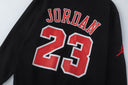 Jordan x Bulls "23" NBA Pullover Hoodie — White & Black