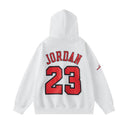 Jordan x Bulls "23" NBA Pullover Hoodie — White & Black