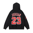 Jordan x Bulls "23" NBA Pullover Hoodie — White & Black