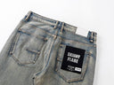 Jean skinny évasé KDNK Star Print — Gris et bleu