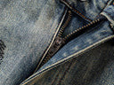 Jean skinny évasé KDNK Star Print — Gris et bleu