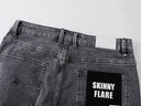Jean skinny évasé KDNK Star Print — Gris et bleu