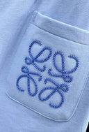 Loewe Anagram Logo Shorts — Blue