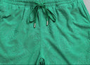 Pantalones cortos de felpa con jacquard Anagram de Loewe: verde, blanco y negro