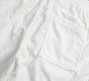 Pantalones cortos de felpa con jacquard Anagram de Loewe: verde, blanco y negro