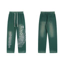 Pantalones de chándal "Wings" de Lost Intricacy - Rojo y verde