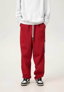Pantalones de chándal de pierna ancha con bloques de color