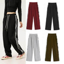 Pantalones de chándal de pierna ancha con bloques de color