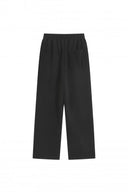 Striped Wide-Leg Sweatpants — Black, Brown, Grey & Red