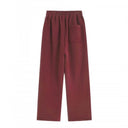 Striped Wide-Leg Sweatpants — Black, Brown, Grey & Red