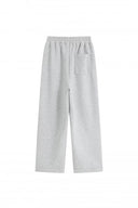 Striped Wide-Leg Sweatpants — Black, Brown, Grey & Red