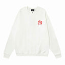 Sudadera con cuello redondo MLB Love Heart — Negro, blanco y rosa