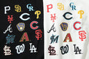 MLB "NATIONALS" Team Logos Crewneck — Black & White
