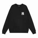 Sudadera con cuello redondo y logotipo de contorno de MLB NY — Blanco y negro