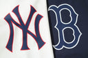 Sudadera con cuello redondo y contorno de logotipo de equipo de la MLB — Yankees y Red Sox
