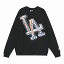 Sudadera con cuello redondo y logotipo de grafiti de la MLB — LA y NY