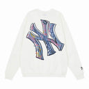 Sudadera con cuello redondo y logotipo de grafiti de la MLB — LA y NY