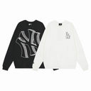 MLB Sketch Outline Logo Crewneck — Black (NY) & White (LA)