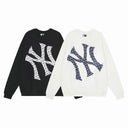 MLB NY logo fur hood long parka