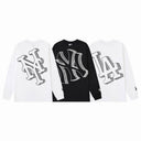 MLB team outline logo long sleeve tee