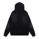 MAJESTIK Bulldog Graphic Zip Hoodie — Black
