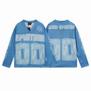 Mixed Emotion Long Sleeve Jersey — Blue & Black