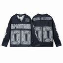 Mixed Emotion Long Sleeve Jersey — Blue & Black