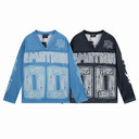 Mixed Emotion Long Sleeve Jersey — Blue & Black
