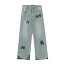 Represent "R" Logo Print Jeans