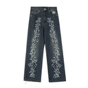 Revenge "W" Distressed Patch Jeans