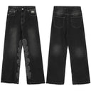 Revenge Live Vlone Die Vlone graphic jeans in light blue