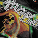 Sweat à capuche graphique strass "Bandaid" RoughPlay — Noir/Vert