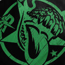 Sweat à capuche graphique strass "Bandaid" RoughPlay — Noir/Vert