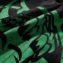 Sudadera con capucha y gráfico de pedrería "Bandaid" de RoughPlay — Negro/Verde