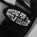 Sweat à capuche graphique Tie-Dye RoughPlay « Bandaid » — Noir/Blanc