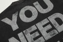 Camiseta con gráfico de puño "You Need Jesus"