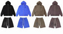 Saint Vanity Zip Hoodie & Shorts Set in Blue / Brown / Black, product photo 5